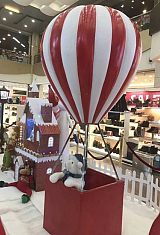 洛阳玻璃钢热气球雕塑 节日庆典装饰摆件;