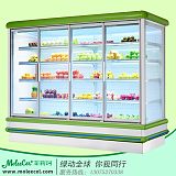 惠州水果冷柜品牌哪个好？2米欧款外机带门风幕柜保鲜柜厂家;