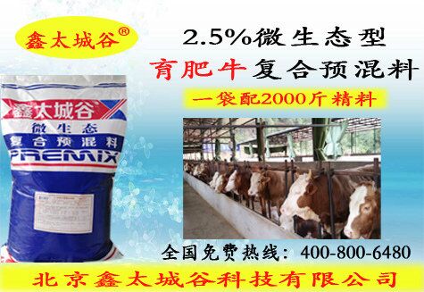 北京鑫太城谷提供微生态型育肥牛预混料