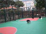 广东篮球场防滑地坪漆 专业室外标准篮球场地坪施工公司