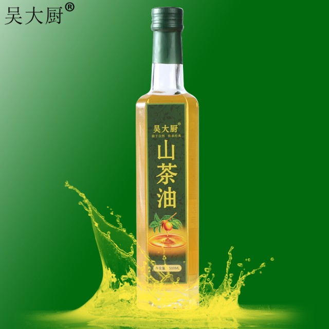 吴大厨山茶油500ml原香山茶籽油食用油月子油茶油