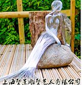 广州不锈钢美人鱼雕塑 美人鱼水景雕塑 园林景观厂家直销