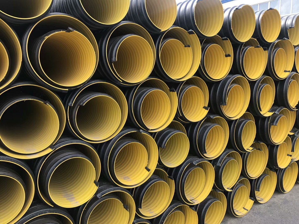 长春2019新型球墨铸铁井盖+HDPE高密度聚乙烯钢带排水管=鑫金