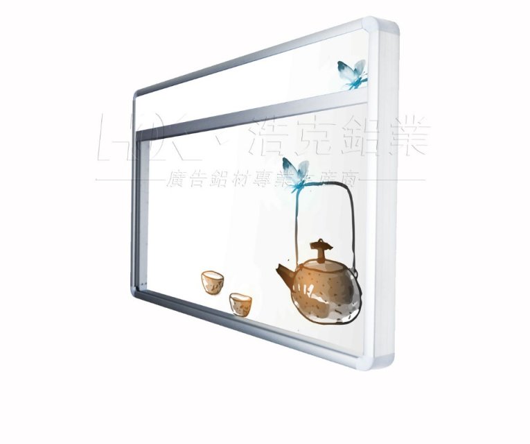 铝合金玻璃推拉橱窗厂家 德阳宣传展板新款上市