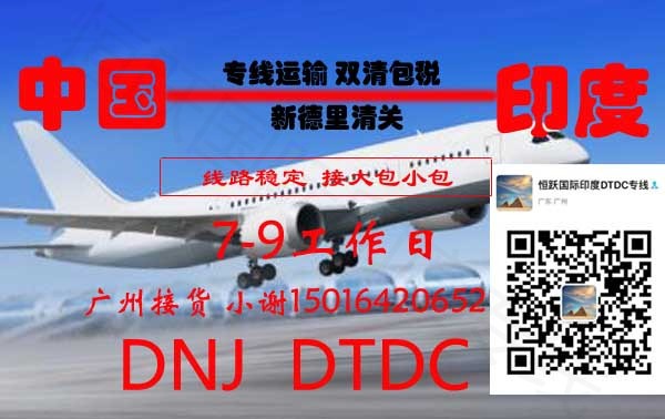 印度DTDC专线 空运 双清包税到门