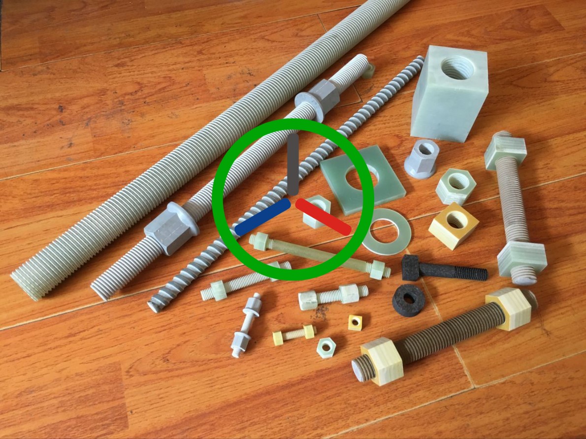 FRP螺栓螺母、玻璃钢螺栓螺母、玻璃钢紧固件、绝缘螺栓螺母