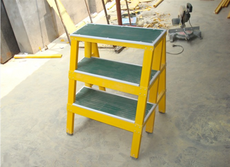 绝缘高低凳双层玻璃钢凳移动式平台电力高低櫈子电工二步三步梯凳