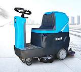 工厂保洁物业公司驾驶洗地机DJ700M清洁设备;