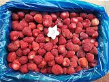 山东工厂直销鲜果速冻冷冻美十三草莓吨位批量供应;