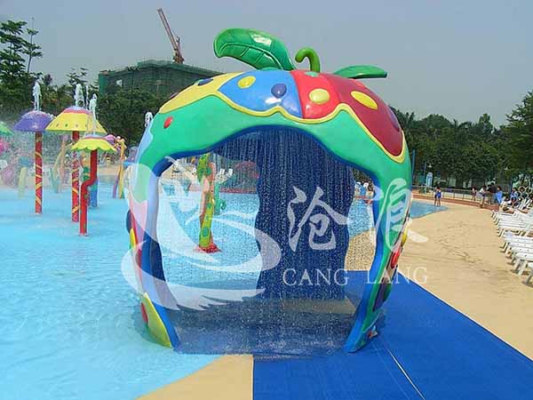 广州沧浪供应儿童水上乐园设备-戏水小品-苹果屋