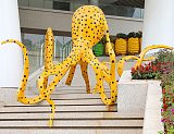 上海 精品店不锈钢彩绘章鱼雕塑 烤漆工艺八爪鱼雕塑工厂制作;