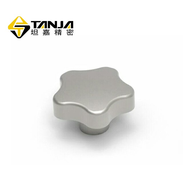 烟台 TANJA T54凸轮式旋钮 不锈钢亚光饰面旋钮 食品器械旋钮 五角旋钮