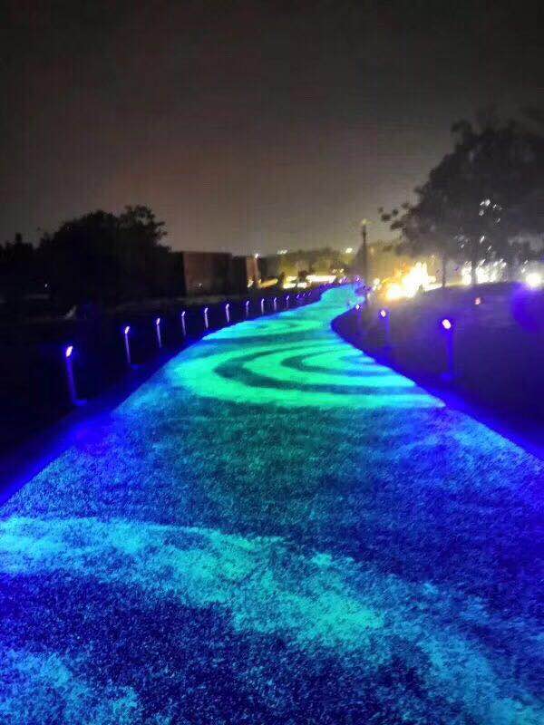 河南彩色防滑路面 透水自发光艺术路面 SP水性彩色防滑路面