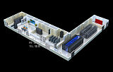 上海网络机房效果图深化制作|图书大厦机房建设工程效果图;