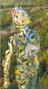 江苏大型不锈钢鲜花美人雕塑 镂空花朵人物定制工厂;