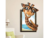 珉玛3D立体墙贴长颈鹿款;