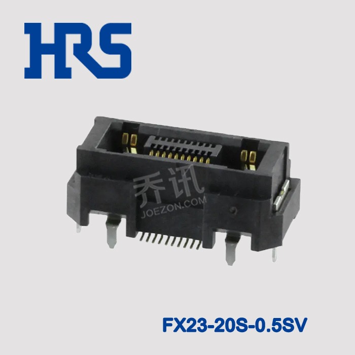 HRS广濑矩形连接器FX23-20S-0.5SV镀金触头贴装型插座