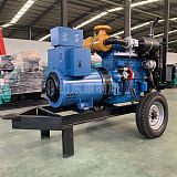30kw千瓦柴油发电机组带两轮拖车 山东康明斯工厂发货;