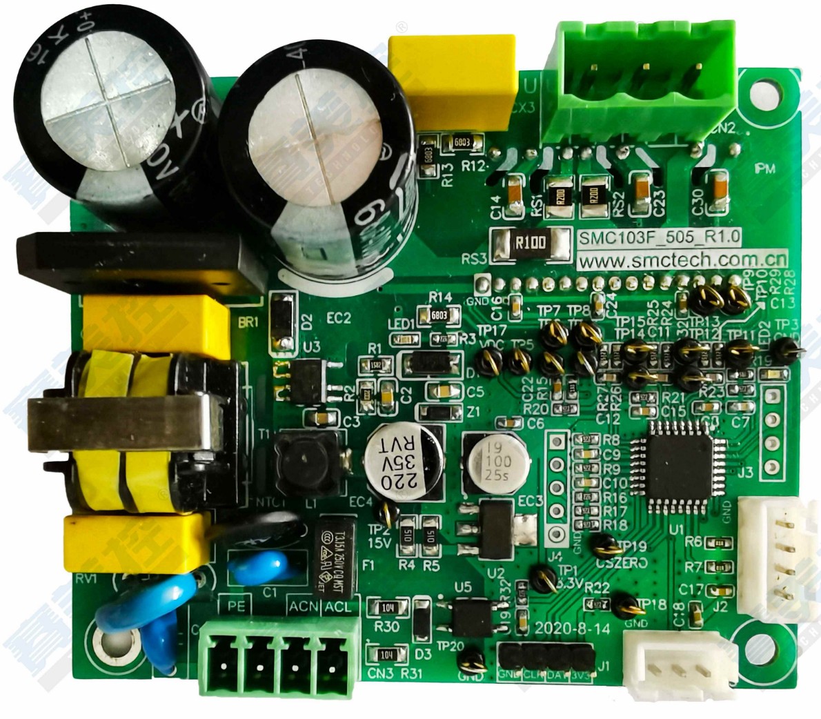 BLDC无传感器永磁同步电机控制板方案