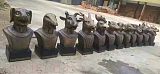 四川铸铜动物头像喷泉雕塑 十二生肖水景雕塑摆件;