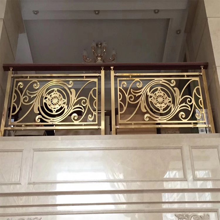 上海中式铜艺楼梯扶手来图订做