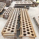 锰钢制砂机耐磨篦条 筛条 碎石机筛板 漏板 地漏锤头配件护板