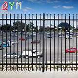 学校别墅小区围栏 锌钢护栏 黑色铁艺围栏 厂区隔离护栏;