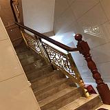 酒店装饰铜雕刻楼梯扶手方案