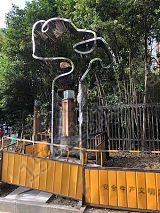 嘉兴城市景观 抽象尺子雕塑 大型不锈钢量具制作
