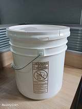 20L 直身塑料桶 中空玻璃膠包裝桶 打膠機專用桶 光伏硅膠;