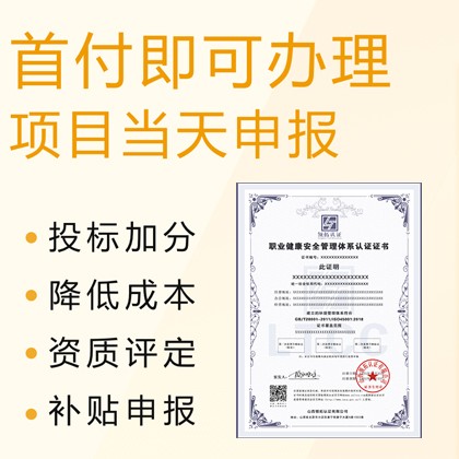 北京ISO认证 ISO45001职业健康**管理体系认证