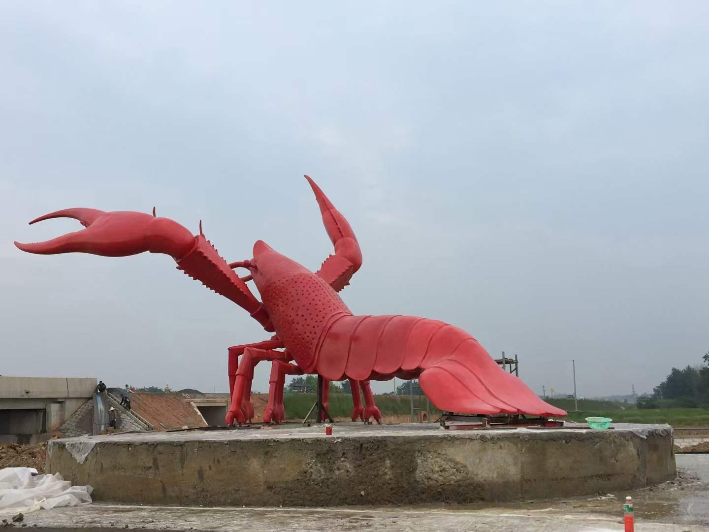 沈阳 大型龙虾节雕塑 动物主题雕塑摆设