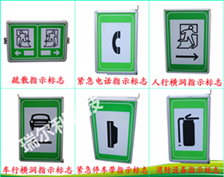 深圳瑞尔利LED消防疏散标志灯交通消防标识牌紧急疏散指示灯箱
