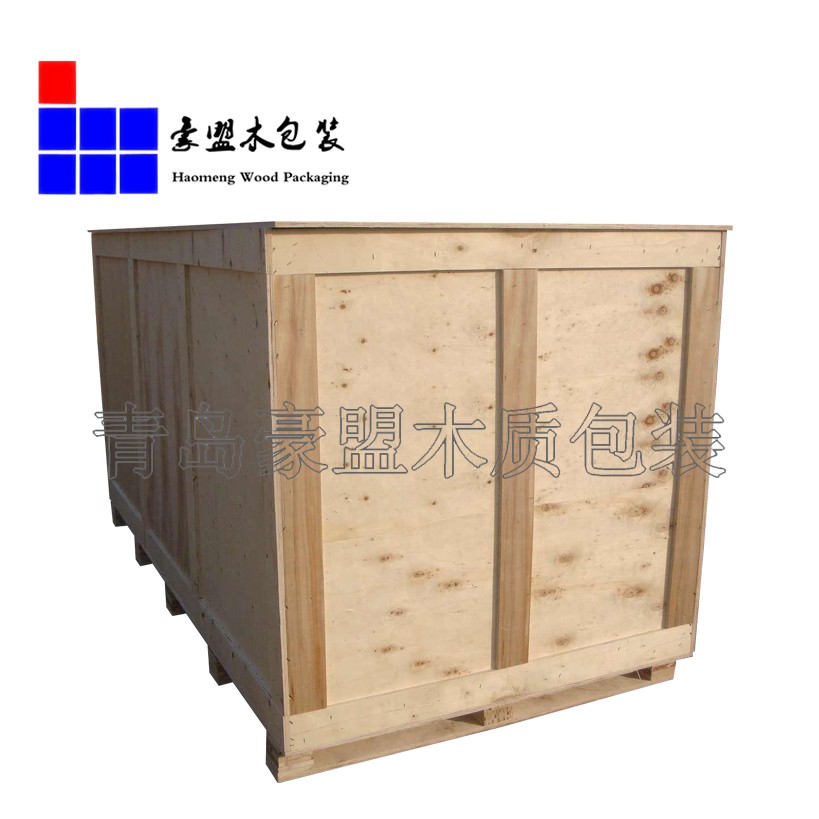 青岛木箱厂家出口 免熏蒸木箱出口方便使用胶合板制作