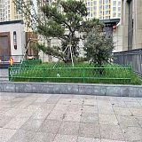 供应池塘菜园景观绿色不锈钢仿竹护栏按需定制财润丝网;