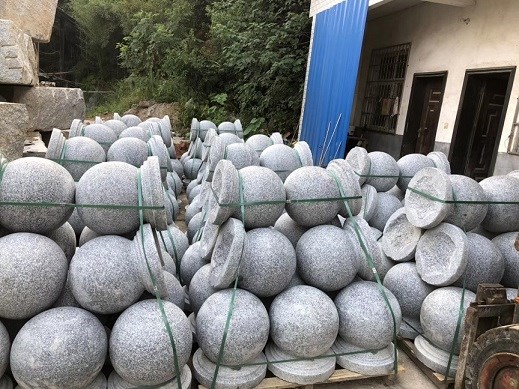 湖南圆球石材批发-花岗岩600圆球价格-圆球石材