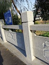 衡阳芝麻灰石栏杆 别墅花园石栏板 半手工雕刻