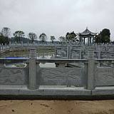 衡阳芝麻灰石栏杆 公园仿石石桥栏板 半手工雕刻;