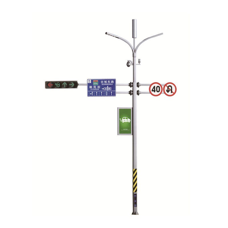 美扬L型T型交通信号灯灯杆 道路指示灯杆 6.8米红绿灯杆