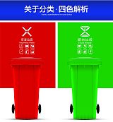 綿陽240升可掛車環衛塑料垃圾桶廠家批發;