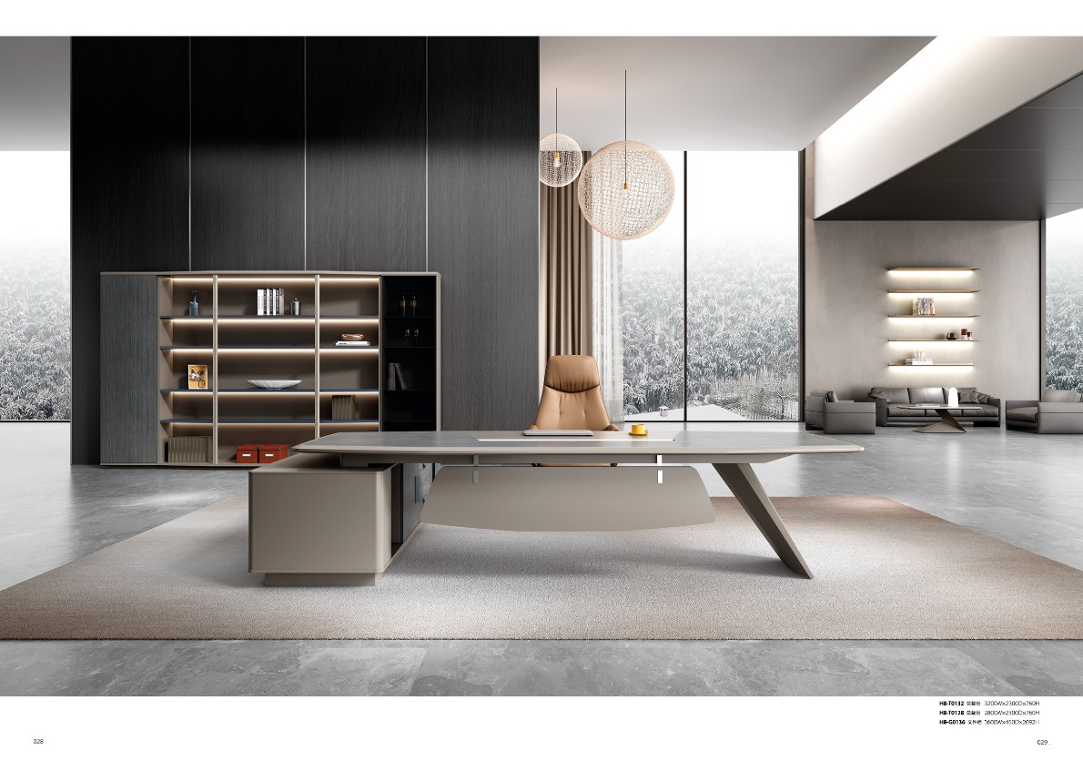 佛山巨欧家具 H8系列 2.8米 3.2米 办公桌