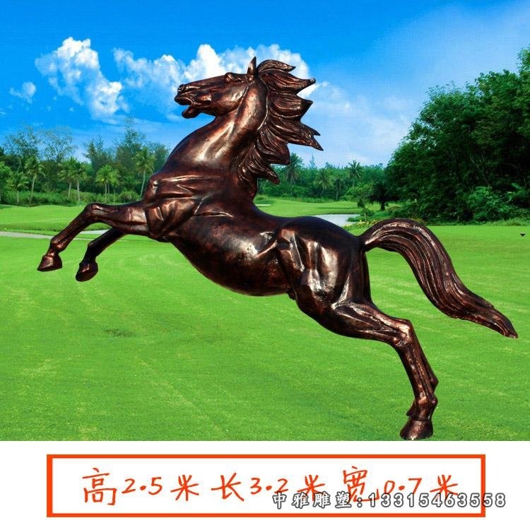 奔腾的铜雕马，园林动物雕塑 (1).jpg