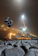 长江钢材运输，散货船海运公司，大型钢材运输;