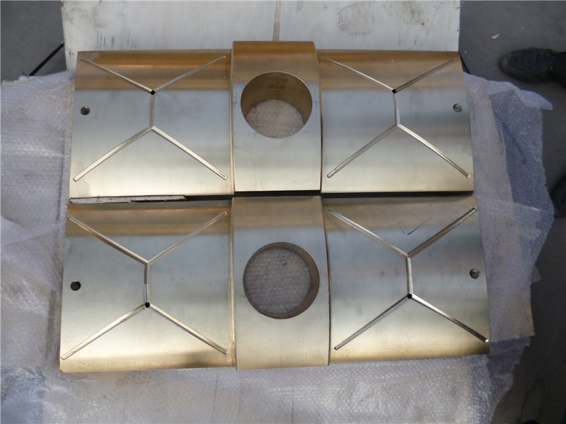 非标定制生产剪切机刀架铜滑板