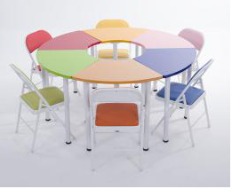 团体活动桌椅 （6色）