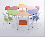 團體活動桌椅 （6色）;
