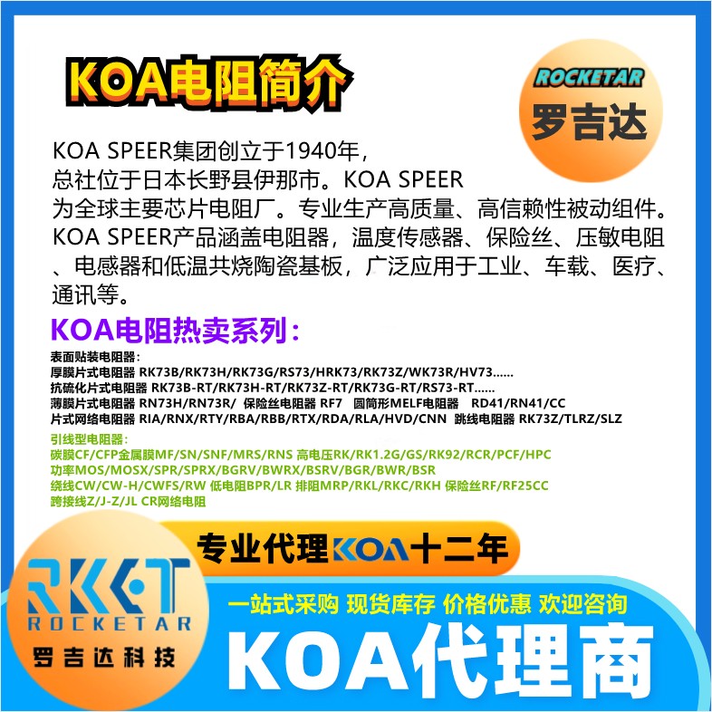 KOA电阻分类