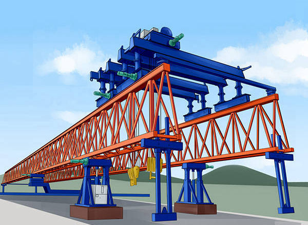 甘肃兰州架桥机租赁100吨桥机稳稳架梁