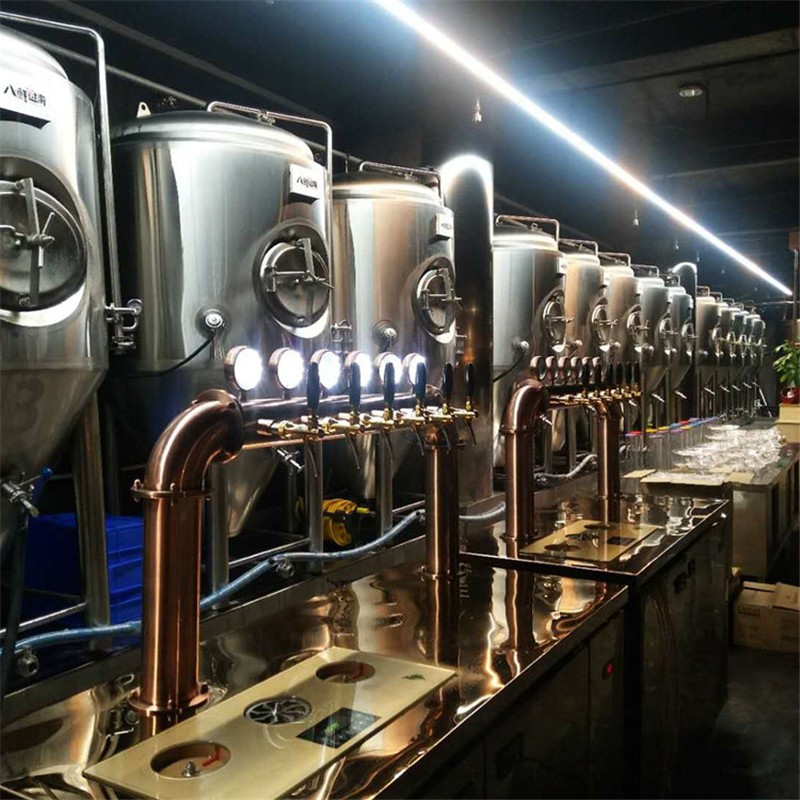 做精酿啤酒的设备 一天产量500升的啤酒设备啤酒设备厂家