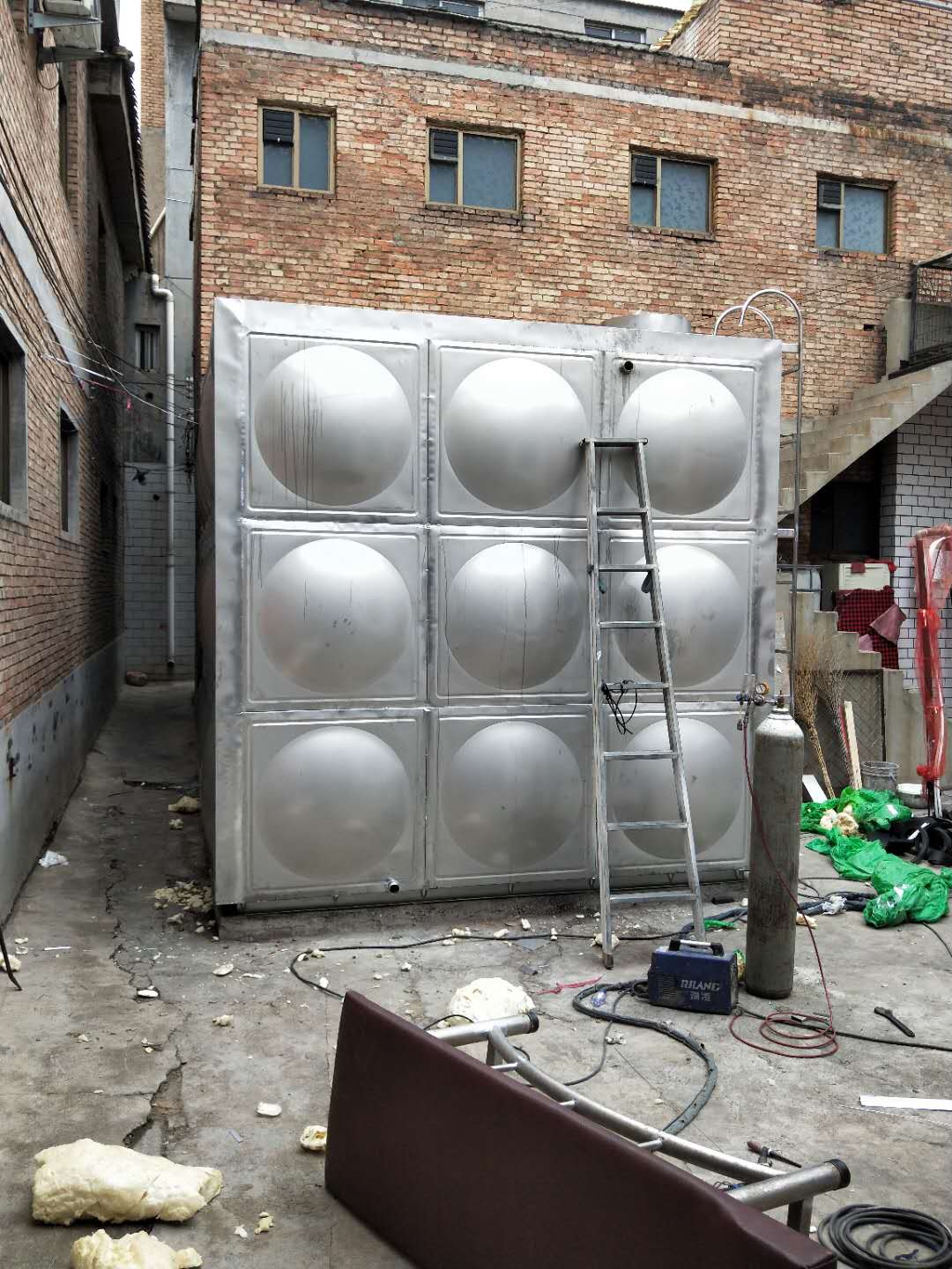 山西长治不锈钢聚氨酯保温水箱 空气能热泵水箱
